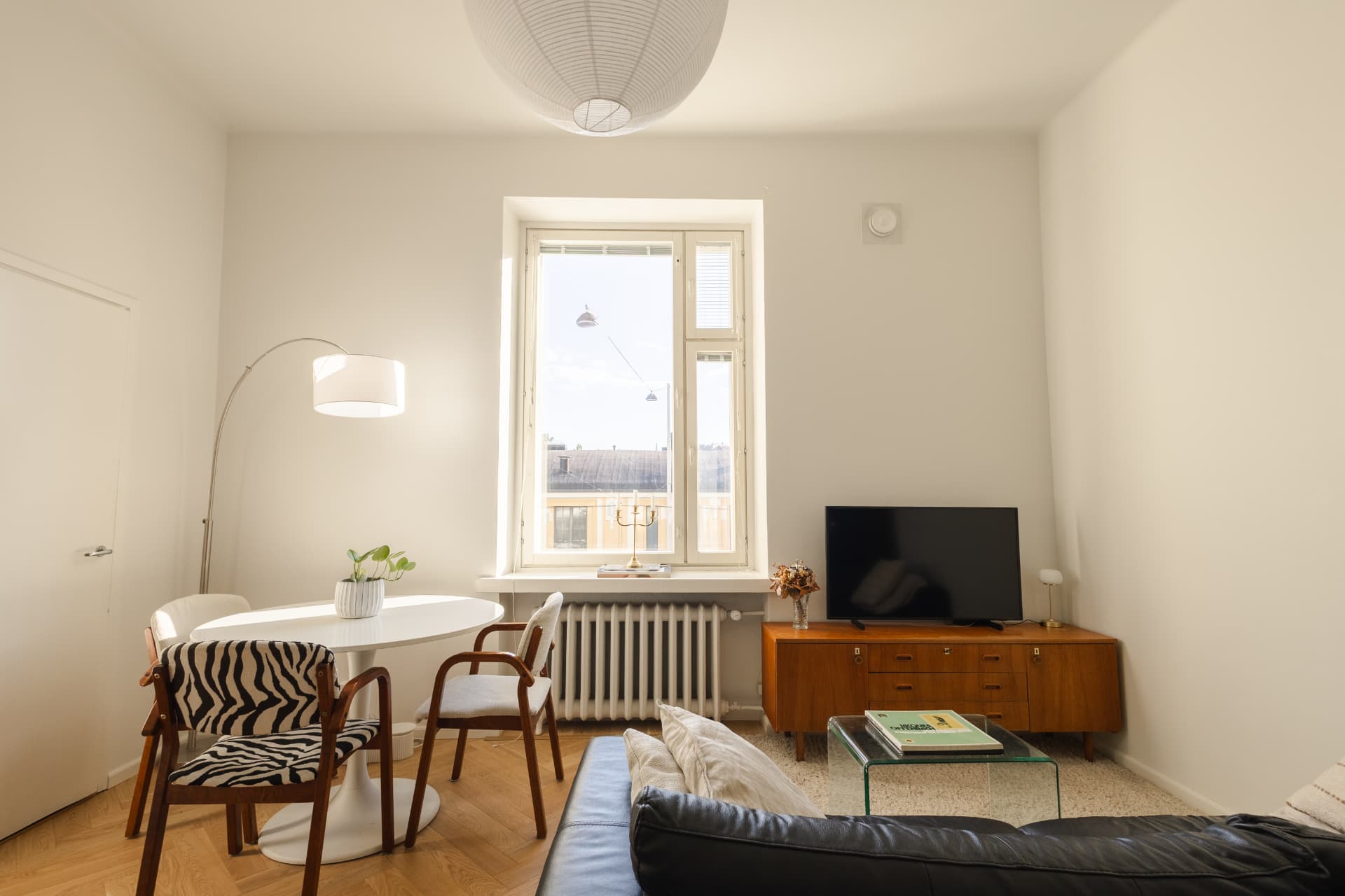 Rental living room after editing